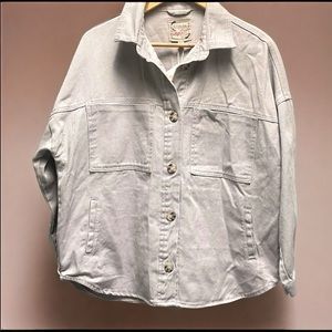 Women’s‎ Stoosh Vintage Denim Raindrop Grey Button-Front Jacket